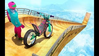 Real impossible bike stunts 2019  mega ramp games ; Android gameplay PART1 screenshot 5