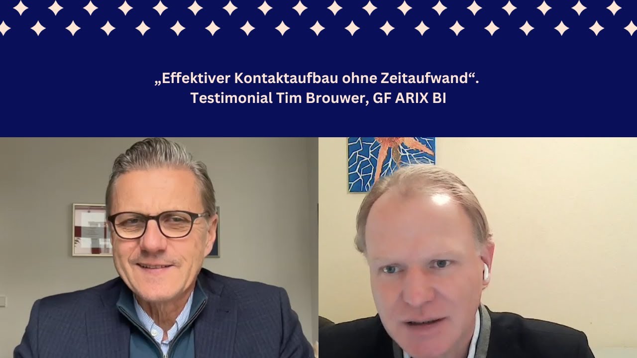 „Effektiver Kontaktaufbau ohne Zeitaufwand“ Testimonial Tim Brouwer, GF ...