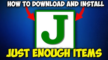 How To Install Just Enough Items JEI Mod for Minecraft 1.21