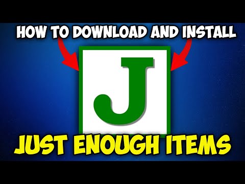 How To Install Just Enough Items JEI Mod For Minecraft 1 21