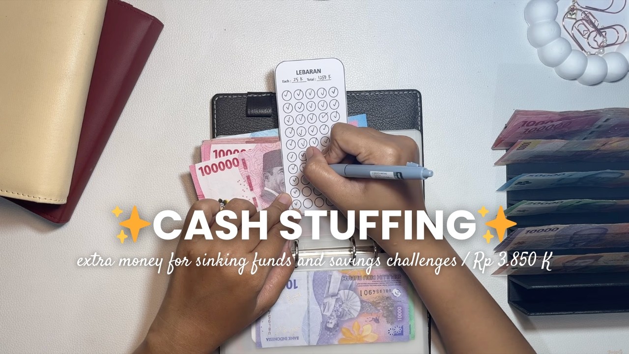 EXTRA MONEY | cash stuffing | focus on sinking funds and saving challenges | Rp. 3.850 K