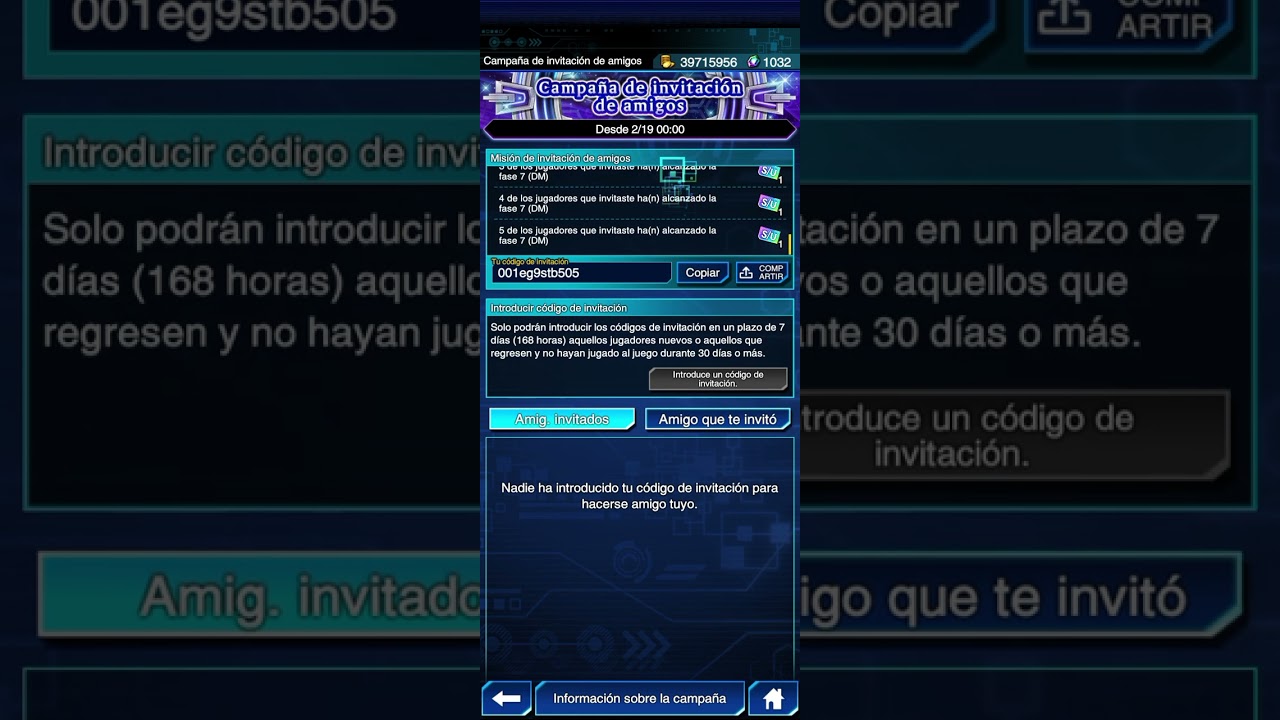 código x campaña invitación de amigos x Yu Gi Oh Duel links 