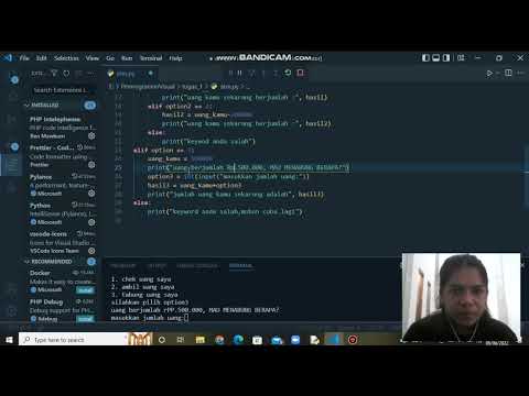 Program ATM sederhana  menggunakan Python