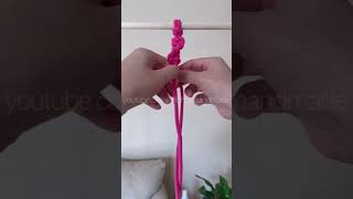 macrame spiral knot tutorial for beginners - easy macrame spiral knot