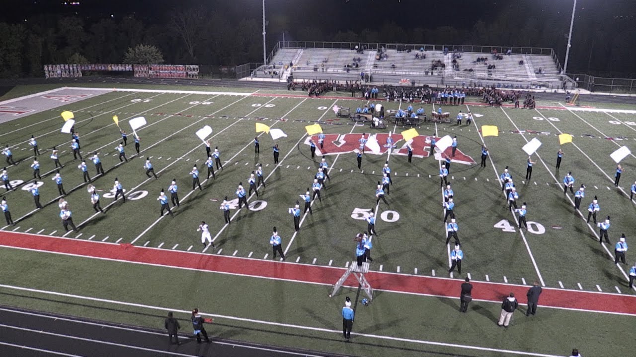 football score Woodland Hills High School Marching Band and Images Visual Ensemble - September 28, 2018