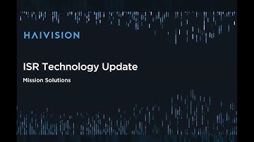 Webinar: ISR Tech Update