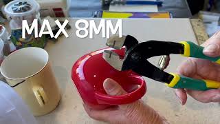 SEABELL 7: Ceramic Scissors make cup cutting easy when making 3D flowers 🌸🌸🌸