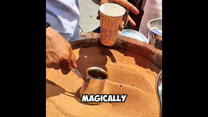Magical Turkish Sand Coffee ☕️ #shorts