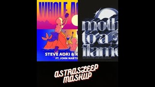 WHOLE AGAIN x MOTH TO A FLAME - STEVE AOKI X KAAZE FT.THE WEEKND & JOHN MARTIN ( ASTRASLEEP MASHUP ) Resimi