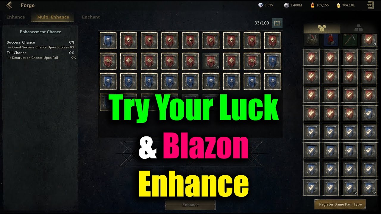 Legend of Ymir Try Your Luck & Blazon Enhance