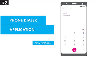 Keypad Dialler Calling Application [ Part 2 XML ] Android Advance Project