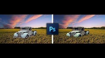 how to perfectly blend object around grass or field