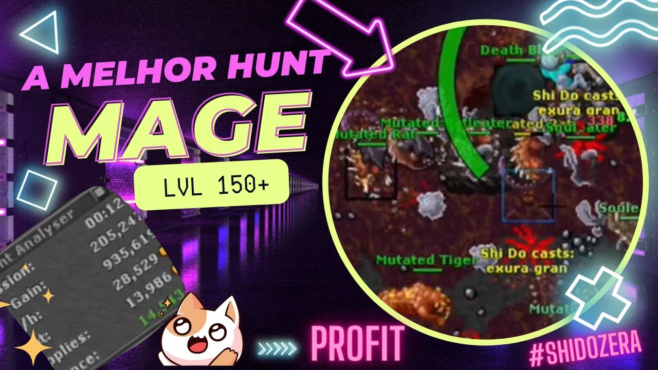 Tibia [where to hunt ED/MS] - MY TOP 5 PLACES FOR MAGES 150+ [Vol. 2  ][2020] 