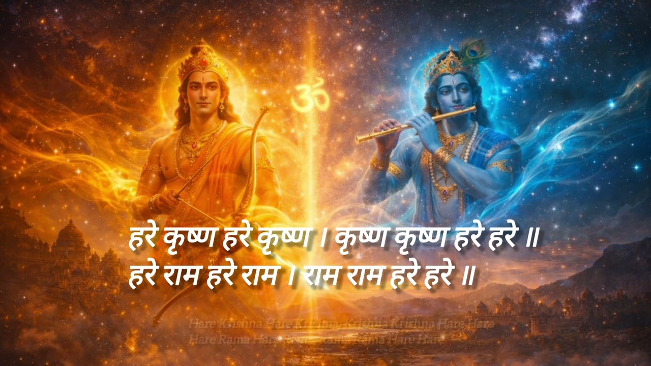 हरे कृष्ण हरे राम महामंत्र | 1 घंटा दिव्य जप | Morning Peace #Brahmnaad #HareKrishna #HareRama