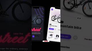 Bike App UI Design in figma || Figma UI/UX Design Tutorial | Speed design #shorts