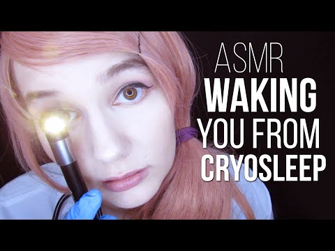 ASMR WAKING YOU UP FROM CRYOSLEEP ROLEPLAY (CRANIAL NERVE EXAM, EYE EXAM, EAR EXAM, PSYCH EVAL)