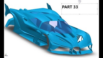 how to design Bugatti Bolide in solidworks part 33