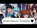 Shinji x Kaworu - Su relación en Evangelion