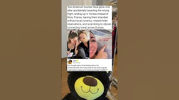 Two American tourists have gone viral after accidentally boarding the wrong flight, ending