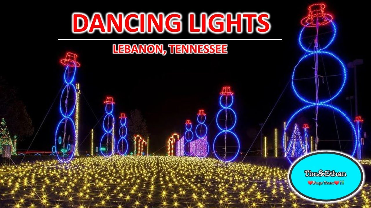DANCING LIGHTS Christmas Village Lebanon Tennessee 2023 light