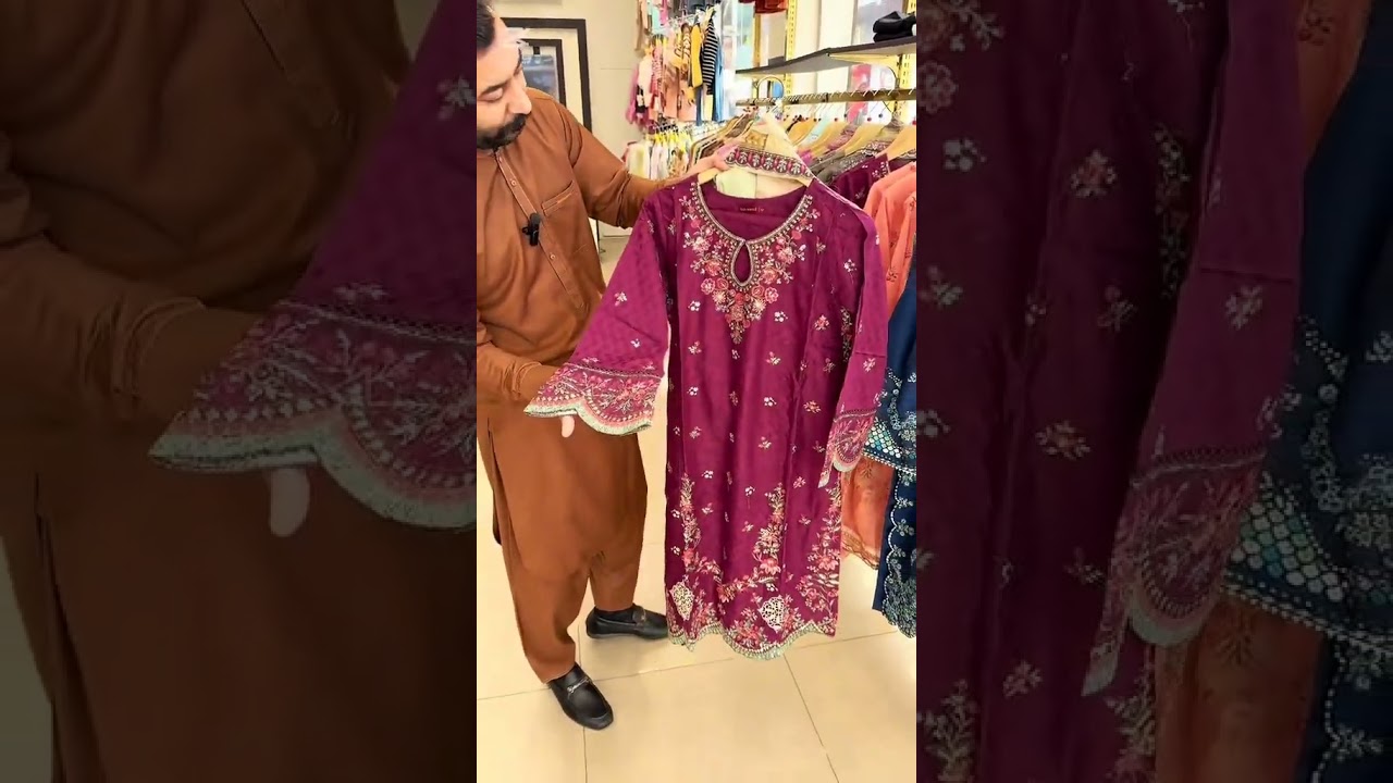 Binsaeed embroidery jacard cotton new design