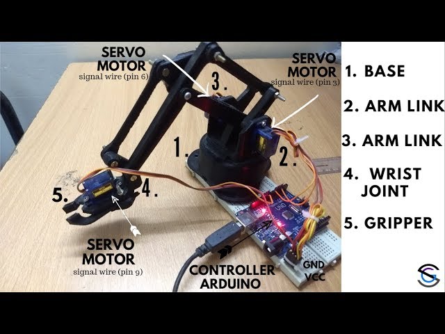 Servo Robotic Arm Arduino Based : 4 Steps - Instructables