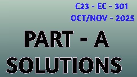 || Oct/Nov - 2025 C23 Regulation Engineering mathematics 2( EC - 301) M2 PART-A Solutions in Telugu|