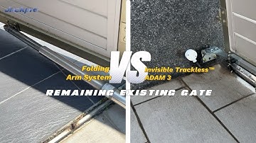 Converting an existing folding gate into Invisible Trackless system