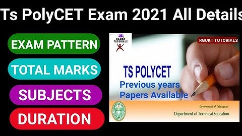 Ts polycet 2021 Exam pattern All details|marks|subjects|previous papers pdf