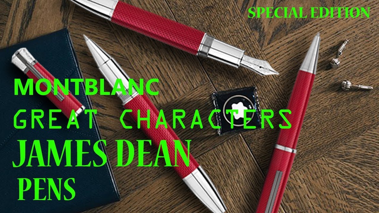 Montblanc Great Characters James Dean Pens - Special Edition - YouTube