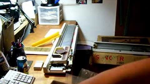 Setting up a Knitting Machine  Part 1