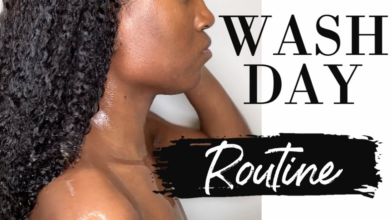 Simple Easy Wash Day Routine For Natural Hair Youtube