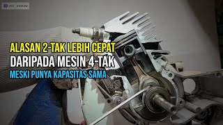 Motor 2 Tak Lebih Cepat Daripada 4 Tak Meski Kapasitas Mesin Sama, Ini Alasannya