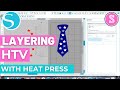 🌟How to Layer Multi Color HTV with Heat Press (Silhouette Beginners Tutorial)