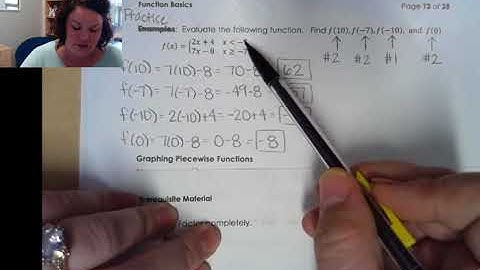 Unit 4: Domain & Piecewise Functions (PART TWO)