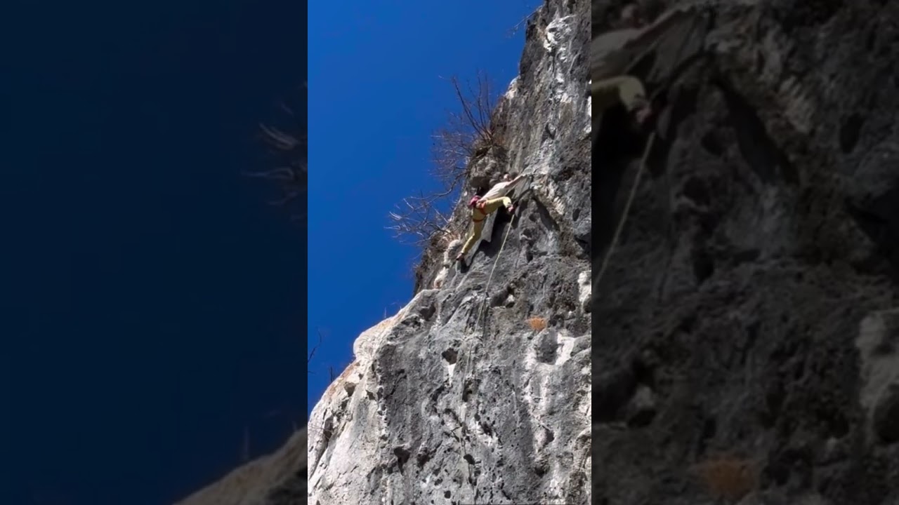 二子山  サバージュ 5.13a 7c+ 女性　クライミング Mt.Futago Climbing