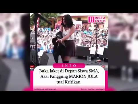 Heboh Marion Jola BUKA JAKET Saat Konser