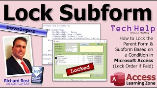 How to Lock the Parent Form & Subform Based on a Condition in Microsoft Access (Lock Order if Paid)