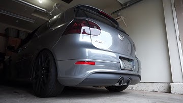 vw r32 cold start, no resonator, magnaflow muffler.