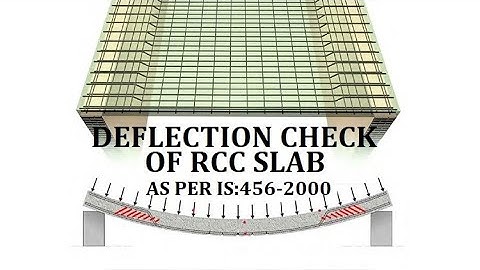 Deflection Check of RCC Slab as per IS:456-2000 (Part-3)