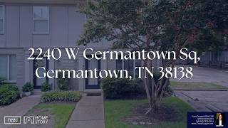 For Sale | 2240 W Germantown Sq, Germantown TN | Rare End-Unit Condo, Fully Renovated, with Pool