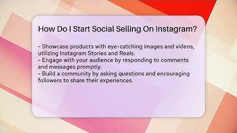How Do I Start Social Selling On Instagram? - Everyday-Networking