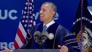 President Obama at UC Irvine Commencement 2014