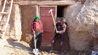 Old Lovers New Cave home : Cooking Orange Cake | Village life Afghanistan