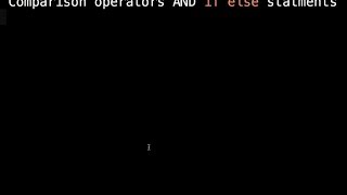 Comparison Operators in c++ (s1.e4) (also teaches you about if/else statements)
