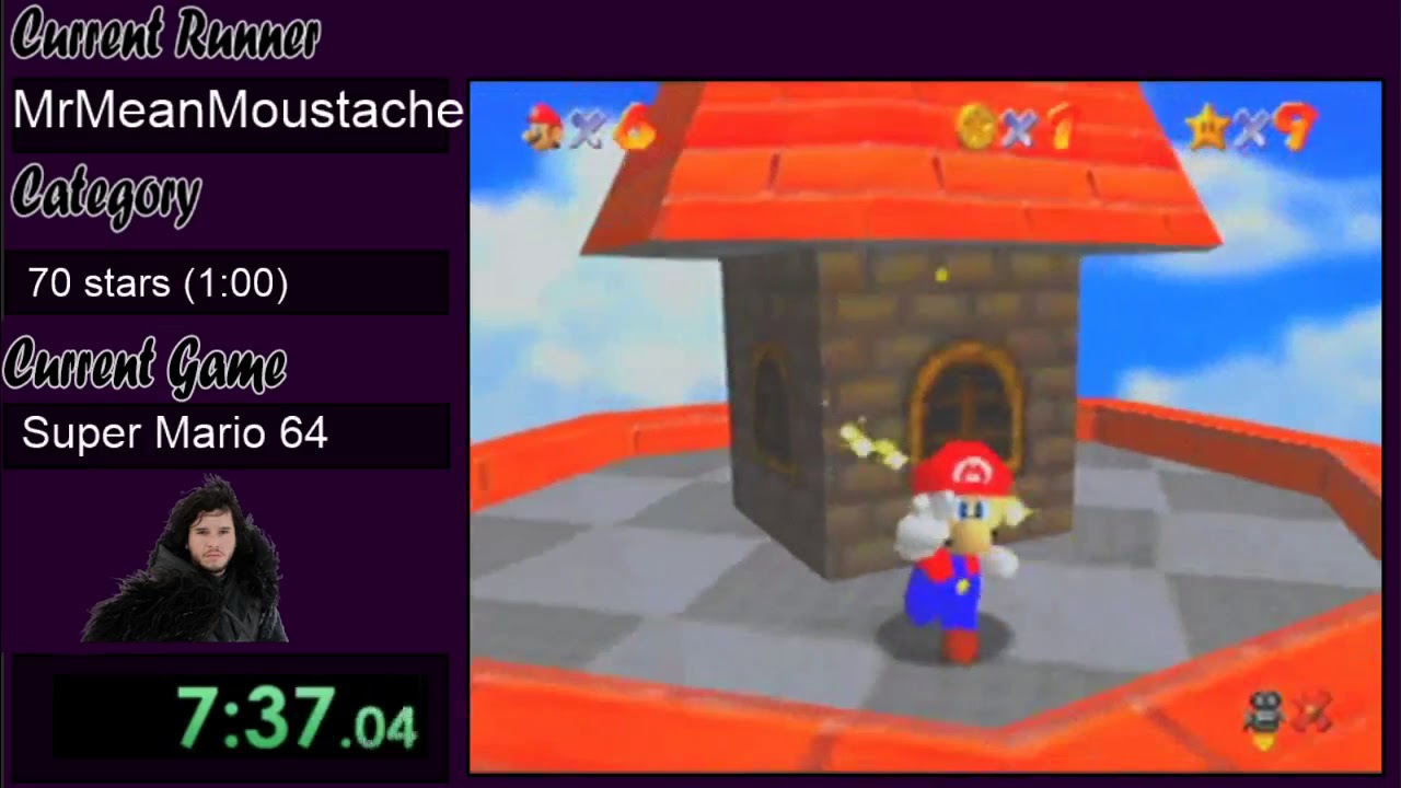 Jon Snow-a-thon - Super Mario 64 - 70 Star by MrMeanMoustache in 