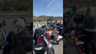Vespas in Alicante mountains range