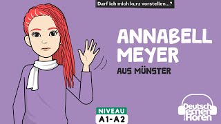 #705 Annabell Meyer, aus Münster - Deutsch lernen durch Hören - Niveau:A1-A2 - German stories