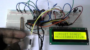 Flex Sensor Working with ATmega8 Microcontroller