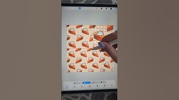 Pumpkin Pie Pattern in my Redbubble Shop #shorts #procreate Who